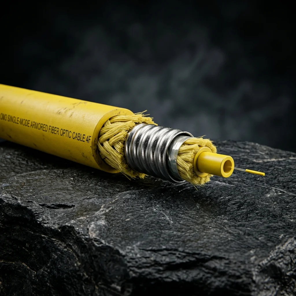 Single-Mode Armored Fiber Optic Cable